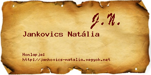 Jankovics Natália névjegykártya